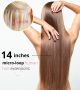 14 Inch Micro-loop Hair Extensions (Micro-Beads) - Human Hair