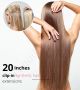 20 Inch Clip-in Hair Extensions - Synthetic Hair