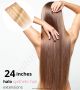 24 Inch Invisible Wire Hair Extensions - Synthetic Hair