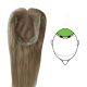 Ash Blonde #22 Hair Topper 14 inch for Thinning Hair Crown (Size: 5 inch x 4 inch, Weight: 60g) Remy Human Hair 