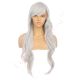 DM1611034-v4 Grey Extra Long Synthetic Hair Wig with Bang 