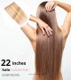 22 Inch Invisible Wire Hair Extensions - Human Hair