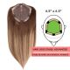 Ombre Balayage Hair Topper 14 inch for Full Coverage (Size: 6.5 inch x 6.5 inch, Weight: 95g) Remy Human Hair 
