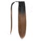 Ombre Chestnut Brown Wrap Ponytail Hair Extensions - Synthetic Hair 20 Inches