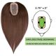 Dark Brown #2  Hair Topper 14 inch For Thinning Hair Part (Size: 2.75 inch x 5 inch, Weight: 45g) Remy Human Hair 