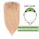 Strawberry Blonde #27  Hair Topper 14 inch For Thinning Hair Full Crown (Size: 6.5 inch x 2.25 inch, Weight: 50g) Remy Human Hair 
