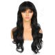 G170737920-v2 - Long Black Synthetic Hair Wig With Bang