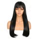 DM1707542-v4 - Long Black Synthetic Hair Wig With Bang