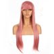 DM1808645-v4 - Long Pink Synthetic Hair Wig With Bang