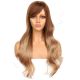 DM2031335-v4 - Long Ombre Brown Blonde Synthetic Hair Wig With Bang