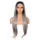 G1611001C-v4 - Long Grey Synthetic Hair Wig 