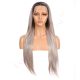 G1901636C-v3 - Long Grey Synthetic Hair Wig