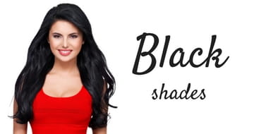 Black shades of hair extensions