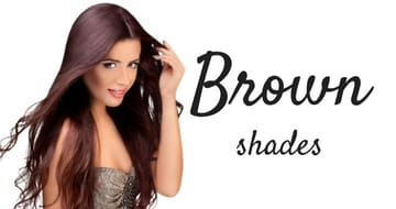 Brown shades of hair extensions